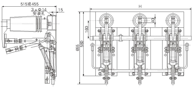 JN22-40.5型戶內(nèi)高壓接地開(kāi)關(guān)